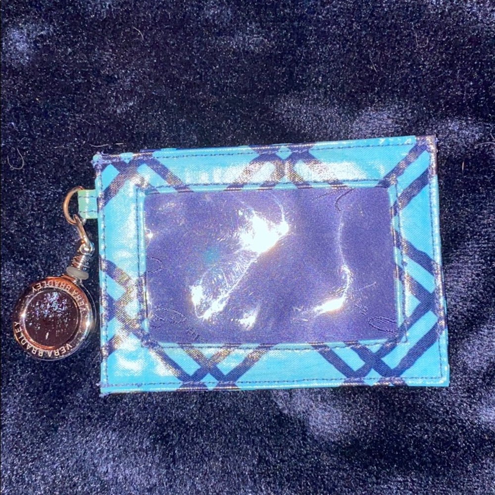 Vera Bradley retractable ID holder Cuban Tiles